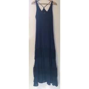 Stylish Blue Maxi Dress